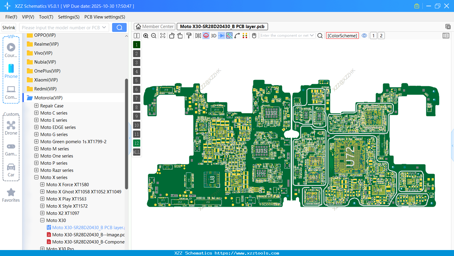 Moto X30-SR28D20430_B PCB Layer